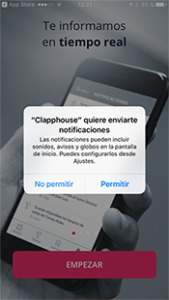 Capphouse imagen permitir notificaciones